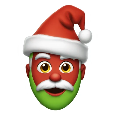 Santa grinch sticker
