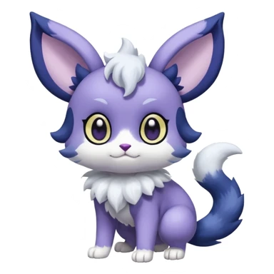Purloin-Espurr-Meowstic-Fakémon-hybrid-creature (full body)  sticker