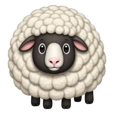 Black sheep around white sheep sticker