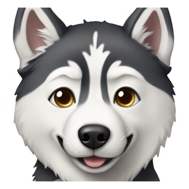Husky with heterochromea sticker