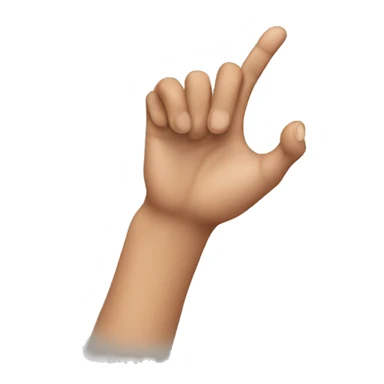 hand pinched to pick up something sticker