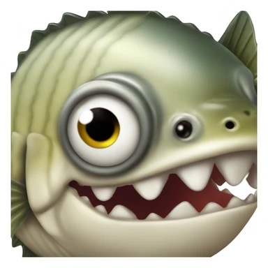 piranha sticker