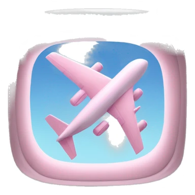 Light pink airplane window  sticker