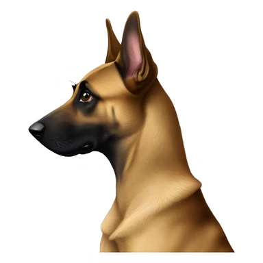 Belgian Malinois on Lookout sticker