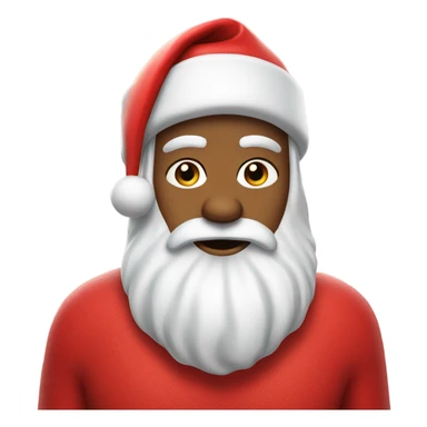 Santa in swimsuit sticker