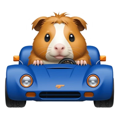 Dirty Joke’s Midnight blue Local Motors Rally Fighter off road race car being driven by a five foot tall Guinea pig  sticker