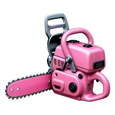 Pink chainsaw sticker