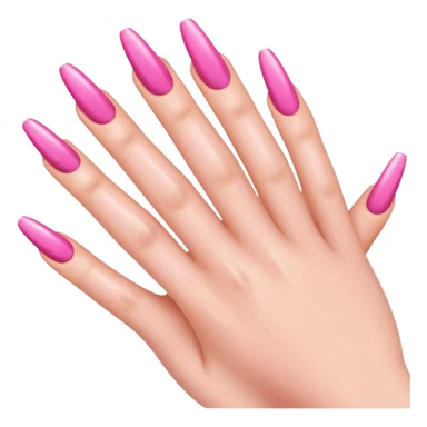 Long nails that are tapping together sassily  sticker