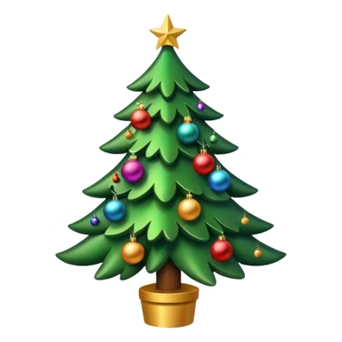 Christmas tree sticker