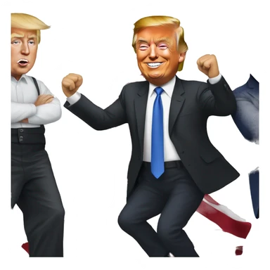 Elon musk dancing with trump sticker