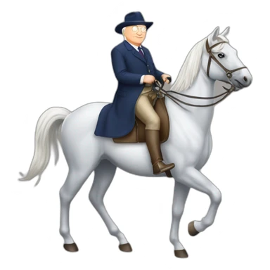 Jean marie le Pen à cheval sticker