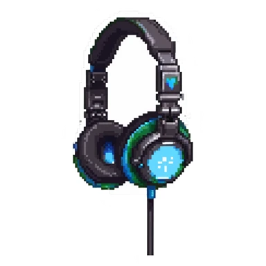 gaming headphones with microphone sticker