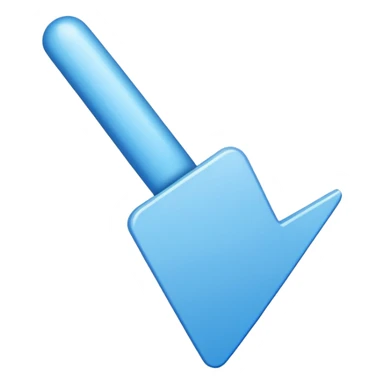 Blue cursor sticker