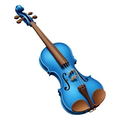 blue violin sticker