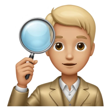 magnification glass arm sticker