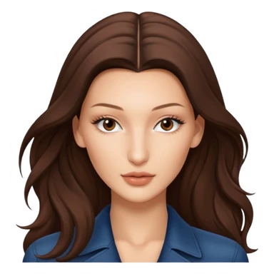 Bella hadid long hair sticker