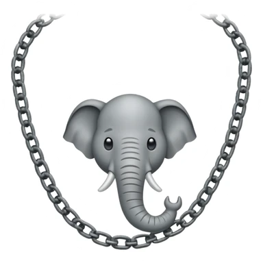 pata de elefante encadenada sticker