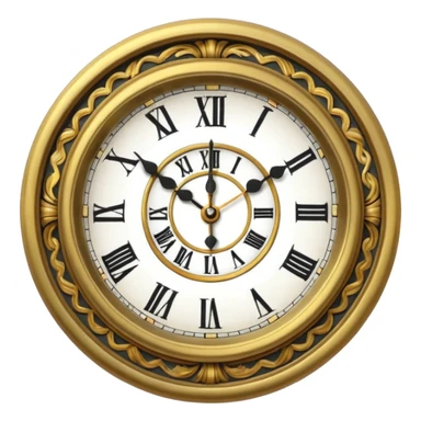 Vintage academia clock sticker