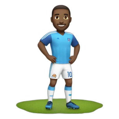 joueur de foot sticker