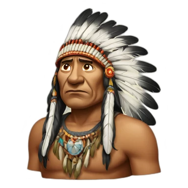 indian chief sticker