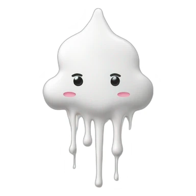 white glue dripping sticker