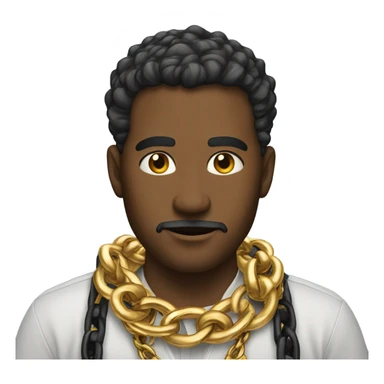 Dude with a gold chain  sticker