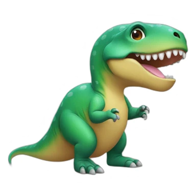 dinosaur shaped mouse sticker