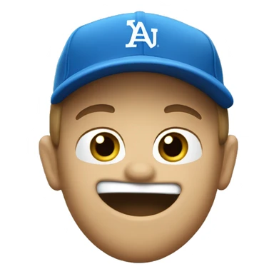 Un geai bleu qui joue au baseball sticker