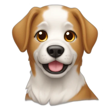 Un chat sûr un chien sticker