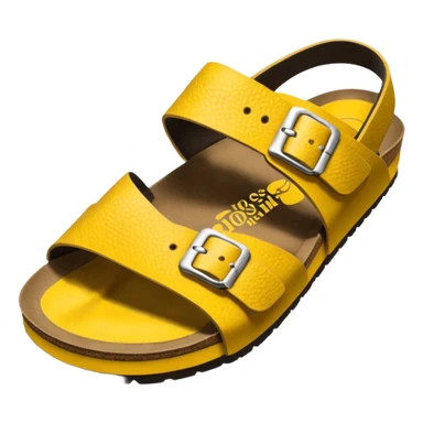 Yellow Birkenstock sandals sticker