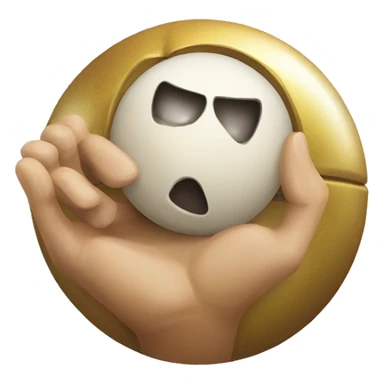 fortune ball with hands sticker