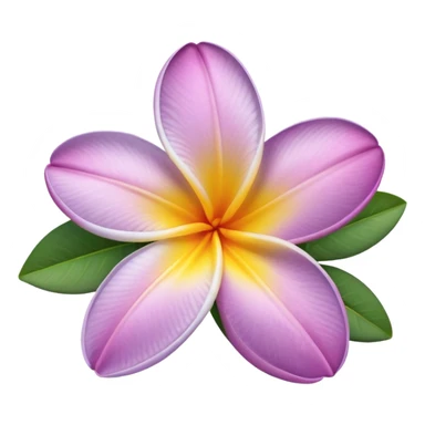 pale purple Plumeria  sticker