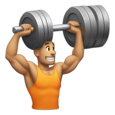 lifting a dumbell sticker