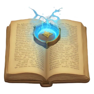 Magic Spell book open sticker