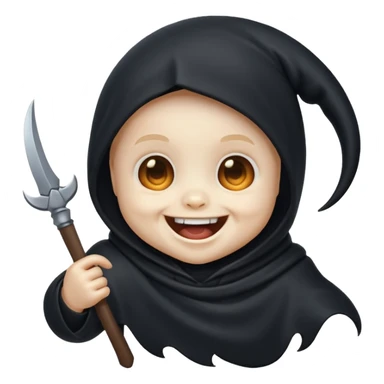 cute baby reaper excited sticker