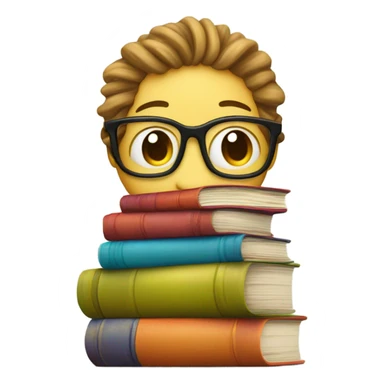 Bookworm sticker