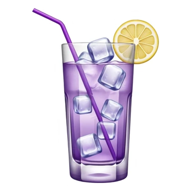 Cocktail light purple with high glass sticker