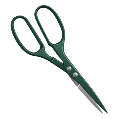 gardening scissors dark green  sticker