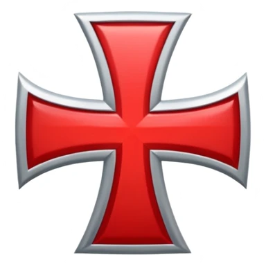 the red cross of the knights templar sticker