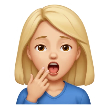 girl wake up sticker