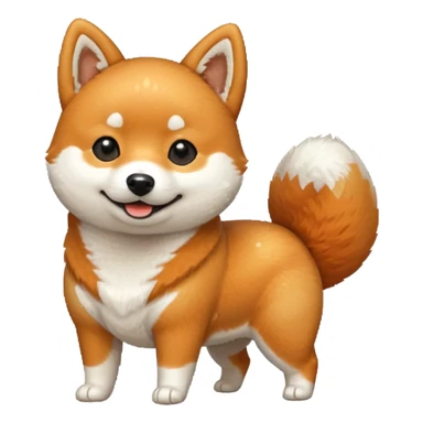 Sukurk šuni baldoga 70bit pixel art sticker