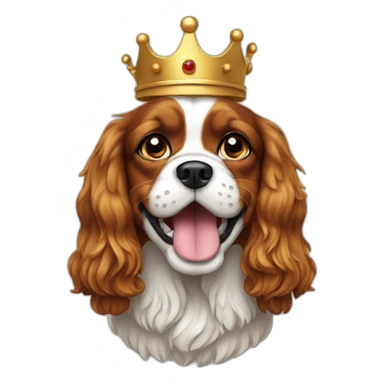 King charles dog urining sticker