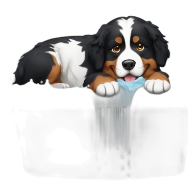 Bernese mountain dog washing sticker