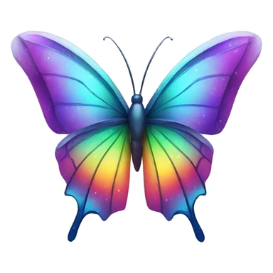One Rainbow-Crystal-Gem-Butterfly-Crystal-Fly sticker