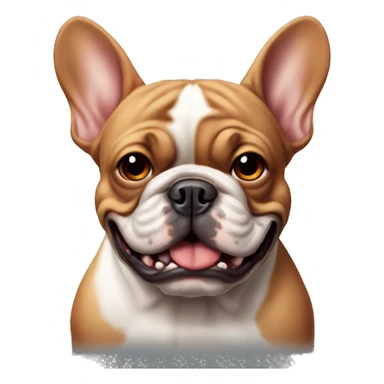 The world's meanest red French bulldog sticker