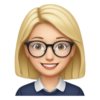 famous women with glasses sticker