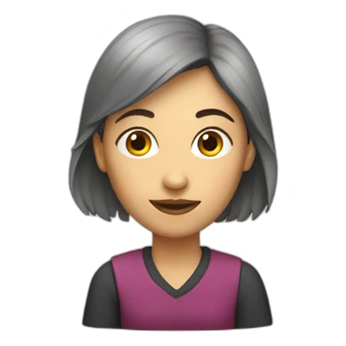 Writer woman sitting in wc sticker