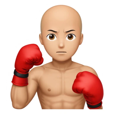 Saitama red hand punch sticker