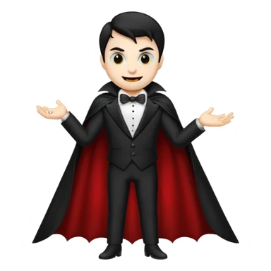 Create an emoji of  a scaryVampire full bodied sticker