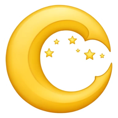 crescent moon sticker